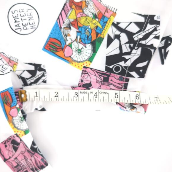 Swiminista x JPH Art Toss Print Swim Trunks Mid-Length Board Shorts Size M NWT​ - Picture 12 of 16